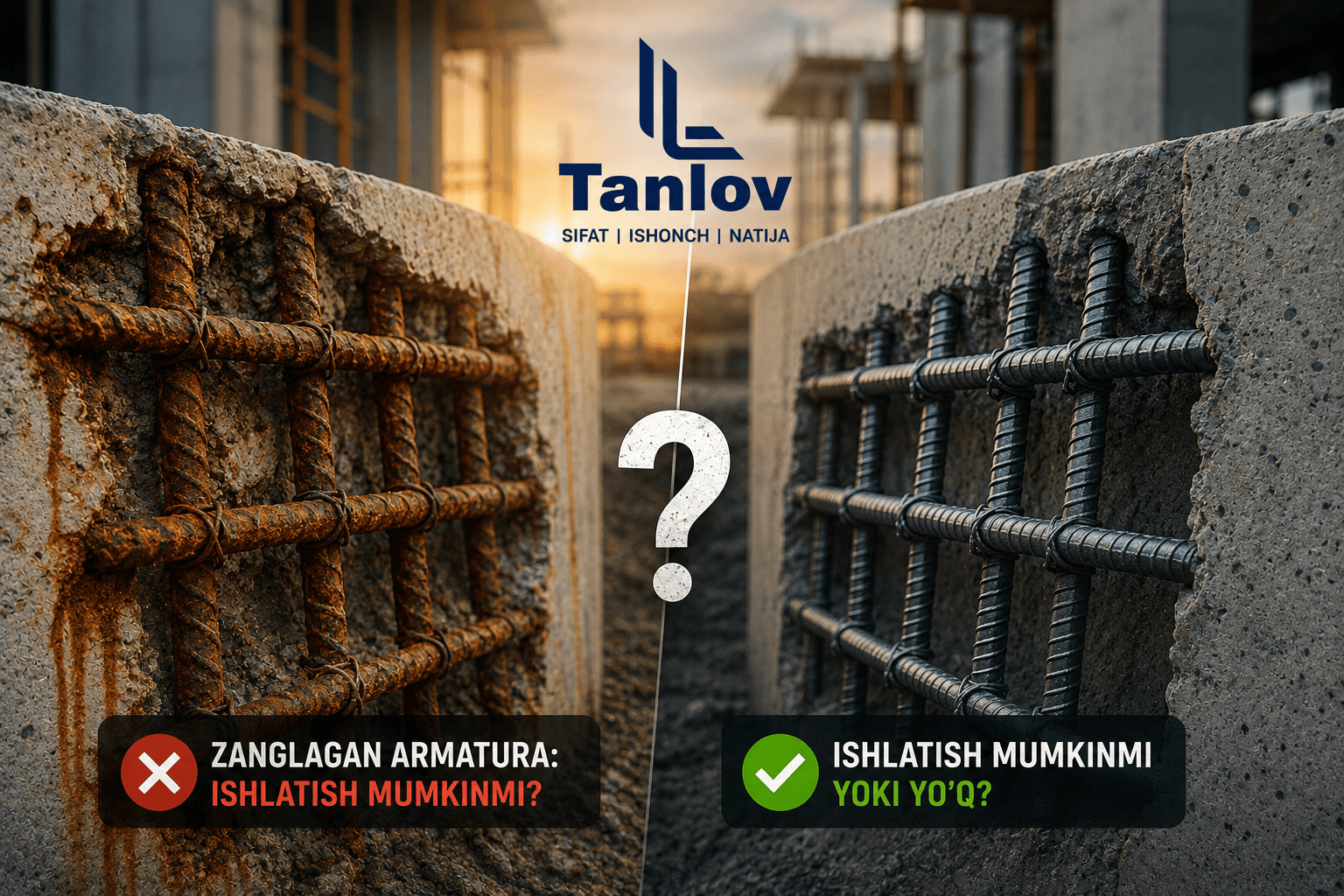 Zanglagan Armatura: Ishlatish Mumkinmi yoki Yo'q?
